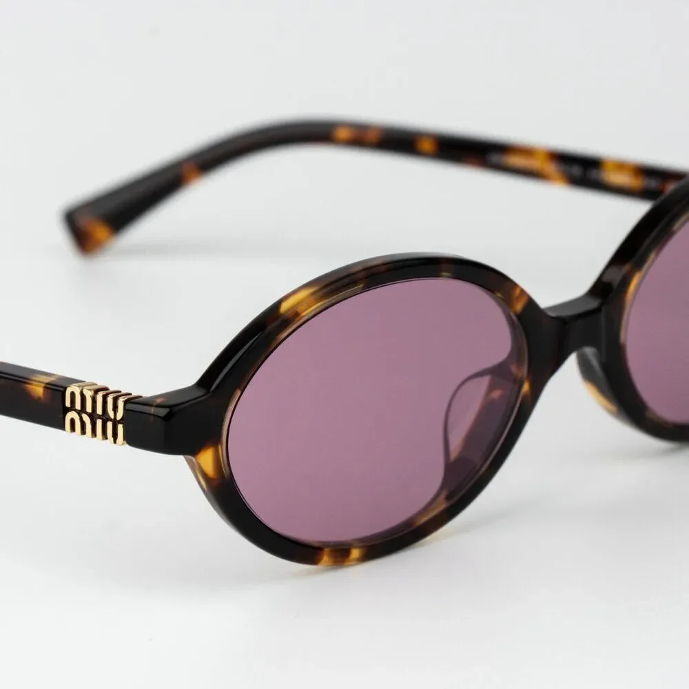 Miu Miu REGARD Men Sunglasses Havana Pink Mirror Silver MU04ZSF VAU50D REGARD